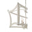 Quoizel Summerford Linear 8 Light Chandelier, Antique White