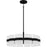 Quoizel Sweeney 6Lt Pendant, Black/Clear /White Sand Inside