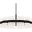 Quoizel Sweeney 6Lt Pendant, Black/Clear /White Sand Inside