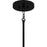 Quoizel Sweeney 6Lt Pendant, Black/Clear /White Sand Inside
