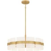 Quoizel Sweeney 6Lt Pendant, Soft Gold/Clear /White Sand Inside - SWE2830SGD