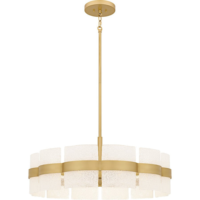 Quoizel Sweeney 6Lt Pendant, Soft Gold/Clear /White Sand Inside - SWE2830SGD