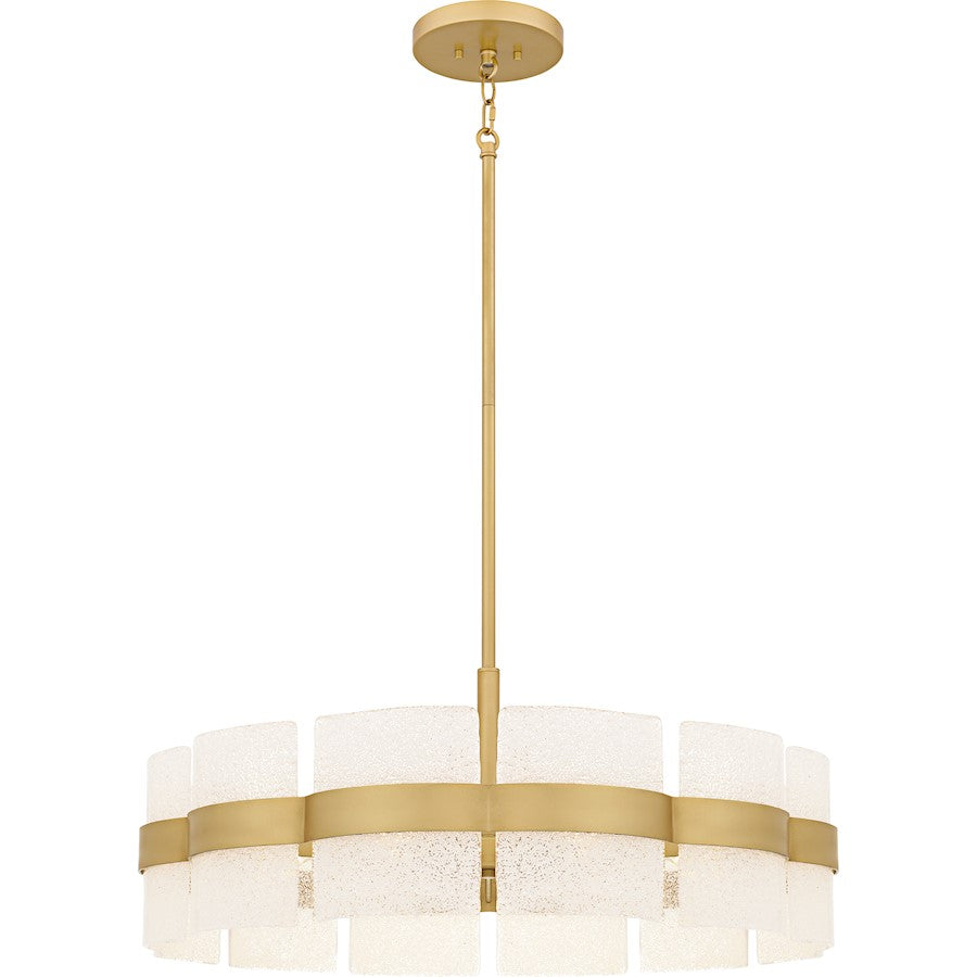 Quoizel Sweeney 6Lt Pendant, Soft Gold/Clear /White Sand Inside - SWE2830SGD