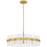 Quoizel Sweeney 6Lt Pendant, Soft Gold/Clear /White Sand Inside
