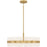 Quoizel Sweeney 6Lt Pendant, Soft Gold/Clear /White Sand Inside