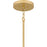 Quoizel Sweeney 6Lt Pendant, Soft Gold/Clear /White Sand Inside