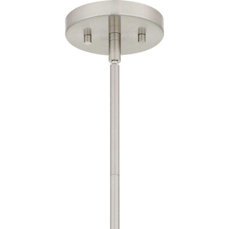 Quoizel Syrah 3 Light Pendant, Brushed Nickel/Rattan
