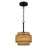 Quoizel Teton 1-Lt Matte Black Mini Pendant, Matte Black - TET1510MBK