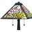 Quoizel Herron 2 Light 23" Table Lamp, Matte Black/Multicolor Art