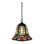 Quoizel 1 Light Tiffany Mini Pendant in Vintage Bronze