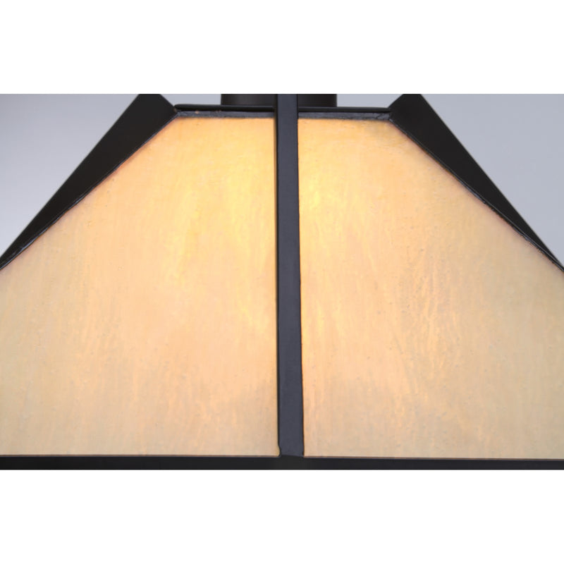 Quoizel Pomeroy 15in 1-Light Table Lamp | Traditional Western Bronze and Multicolor Art Glass | Bedroom & Living Room | Model TF1791TWT