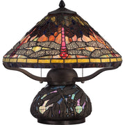 Quoizel Tiffany 2 Light Table Lamp in Imperial Bronze