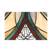 Quoizel Orleans 16in 2-Light Table Lamp | Tiffany Valiant Bronze and Multicolor Art Glass | Bedroom & Living Room | Model TF3342TVA