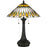 Quoizel Maddow 2 Light Table Lamp, Vintage Bronze/Tiffany