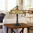 Quoizel Quinn 2 Light Table Lamp Tiffany, Vintage Bronze
