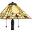 Quoizel Westwind 2 Light Table Lamp, Matte Black/Multicolor Art