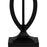 Quoizel Yellowstone 2 Light Table Lamp, Matte Black/Multicolor Art