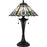 Quoizel Giles 2Light Table Lamp, Matte Black/Multicolor Art Glass - TF6764MBK