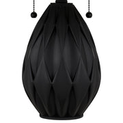 Quoizel Orla 16.25in 2-Light Table Lamp | Traditional Matte Black and Multicolor Art Glass | Living Room & Bedroom | Model TF6839MBK