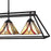 Quoizel Asheville Linear 4 Light Chandelier, Bronze/Tiffany