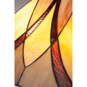 Quoizel Asheville 60in 2-Light Floor Lamp | Traditional Valiant Bronze and Multicolor Art Glass | Living Room & Bedroom | Model TFAS9360VA