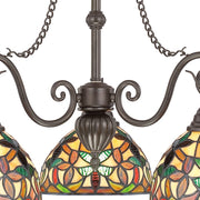 Quoizel 3 Light Kami Chandelier in Vintage Bronze