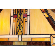 Quoizel Navajo 15in 2-Light Table Lamp | Southwestern Valiant Bronze and Multicolor Art Glass | Living Room & Bedroom | Model TFNO6325VA
