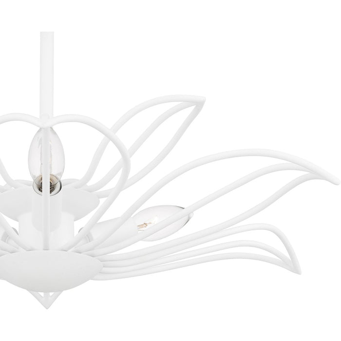 Quoizel Tallulah 3Light Semi-Flush Mount, Sand White
