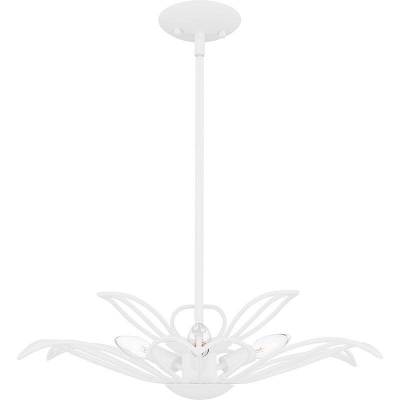 Quoizel Tallulah 3Light Pendant, Sand White
