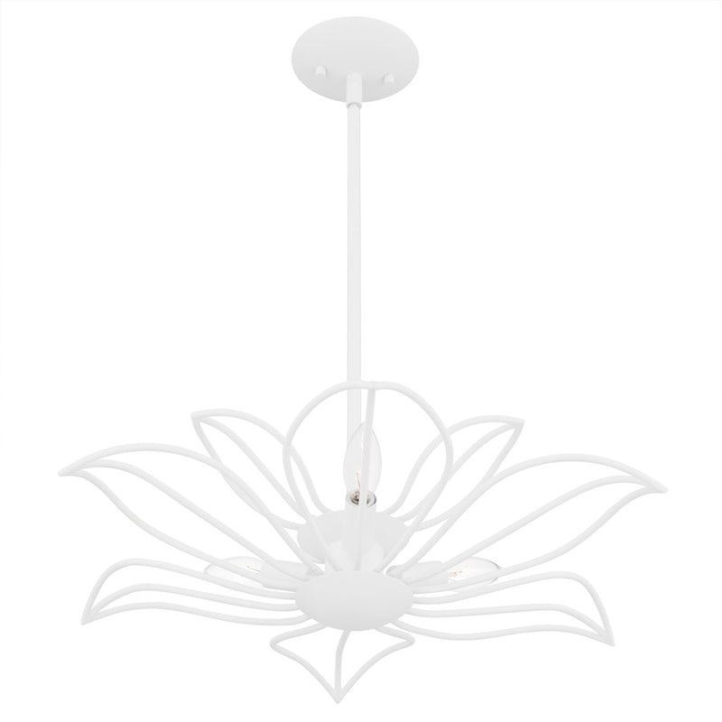 Quoizel Tallulah 3Light Pendant, Sand White