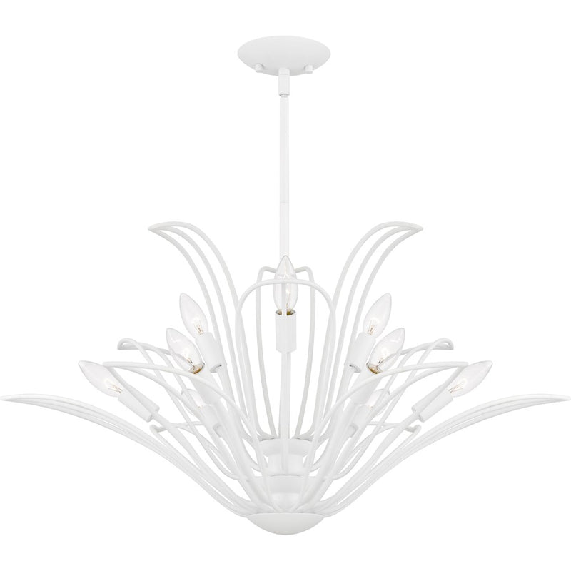 Quoizel Tallulah 9Light Chandelier, Sand White/ - TLH5032SW