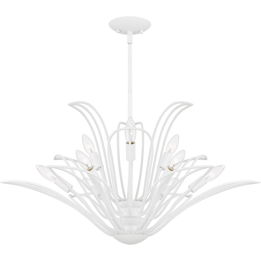 Quoizel Tallulah 9Light Chandelier, Sand White/ - TLH5032SW