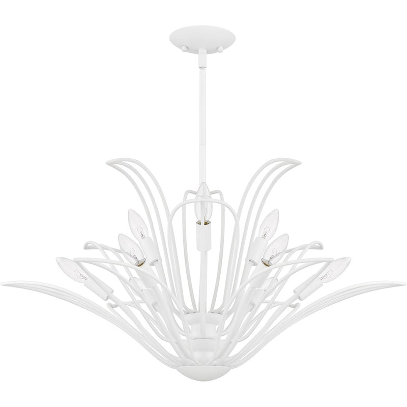 Quoizel Tallulah 9Light Chandelier, Sand White