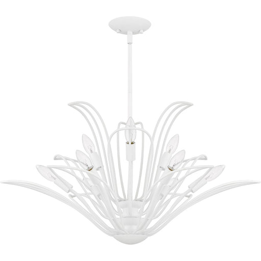 Quoizel Tallulah 9Light Chandelier, Sand White