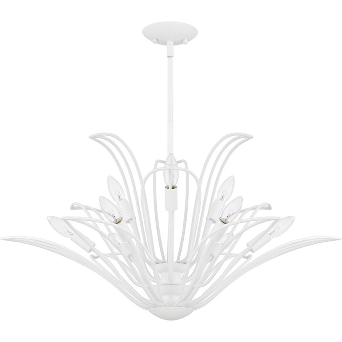 Quoizel Tallulah 9Light Chandelier, Sand White