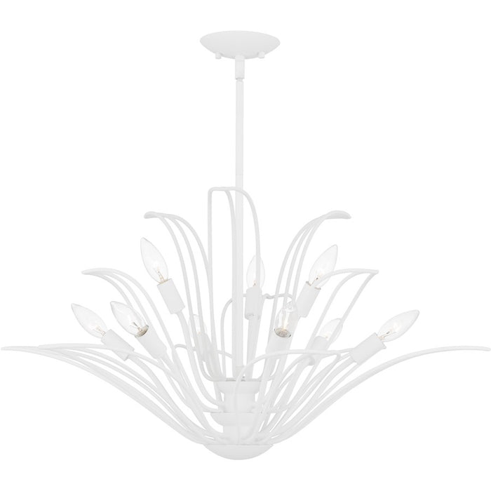 Quoizel Tallulah 9Light Chandelier, Sand White