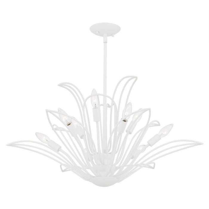 Quoizel Tallulah 9Light Chandelier, Sand White