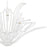 Quoizel Tallulah 9Light Chandelier, Sand White