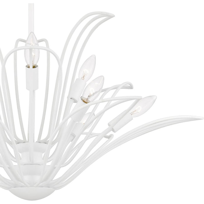 Quoizel Tallulah 9Light Chandelier, Sand White