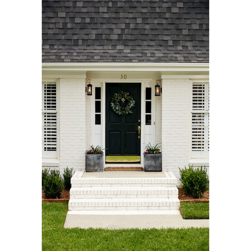 Quoizel Trumbull Outdoor Wall Lantern, Mystic Black