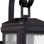 Quoizel Trumbull Outdoor Wall Lantern, Mystic Black