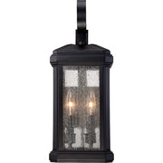 Quoizel Trumbull Outdoor Wall Lantern, Mystic Black