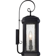 Quoizel Trumbull Outdoor Wall Lantern, Mystic Black