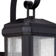 Quoizel Trumbull Outdoor Wall Lantern, Mystic Black