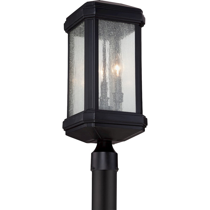 Quoizel Trumbull Outdoor Post Light, Mystic Black
