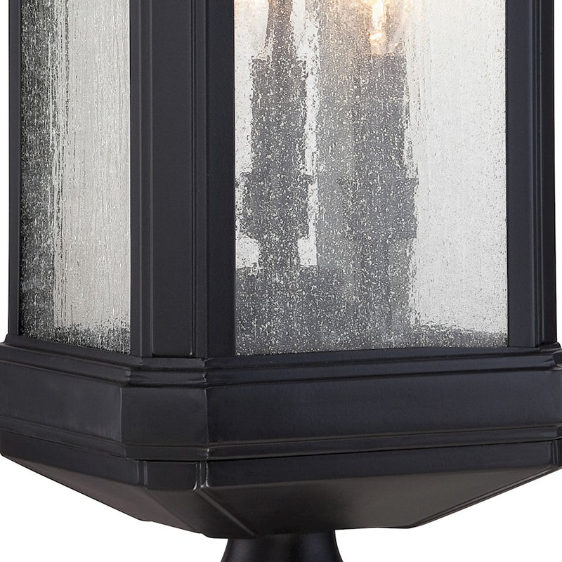 Quoizel Trumbull Outdoor Post Light, Mystic Black