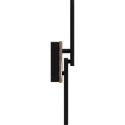 Quoizel Todman 18in LED Outdoor Wall Lantern | Modern Earth Black Coastal Armour Aluminum | Front Door & Porch | 4.5 x 3.5 x 18 in | Model TOD8304EK