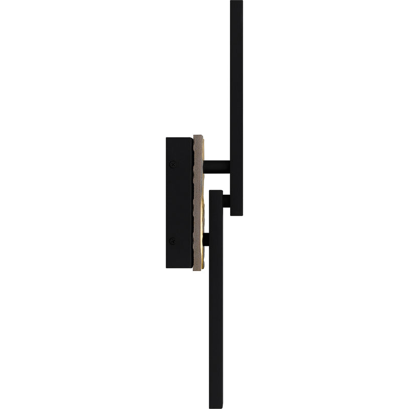 Quoizel Todman 18in LED Outdoor Wall Lantern | Modern Earth Black Coastal Armour Aluminum | Front Door & Porch | 4.5 x 3.5 x 18 in | Model TOD8304EK