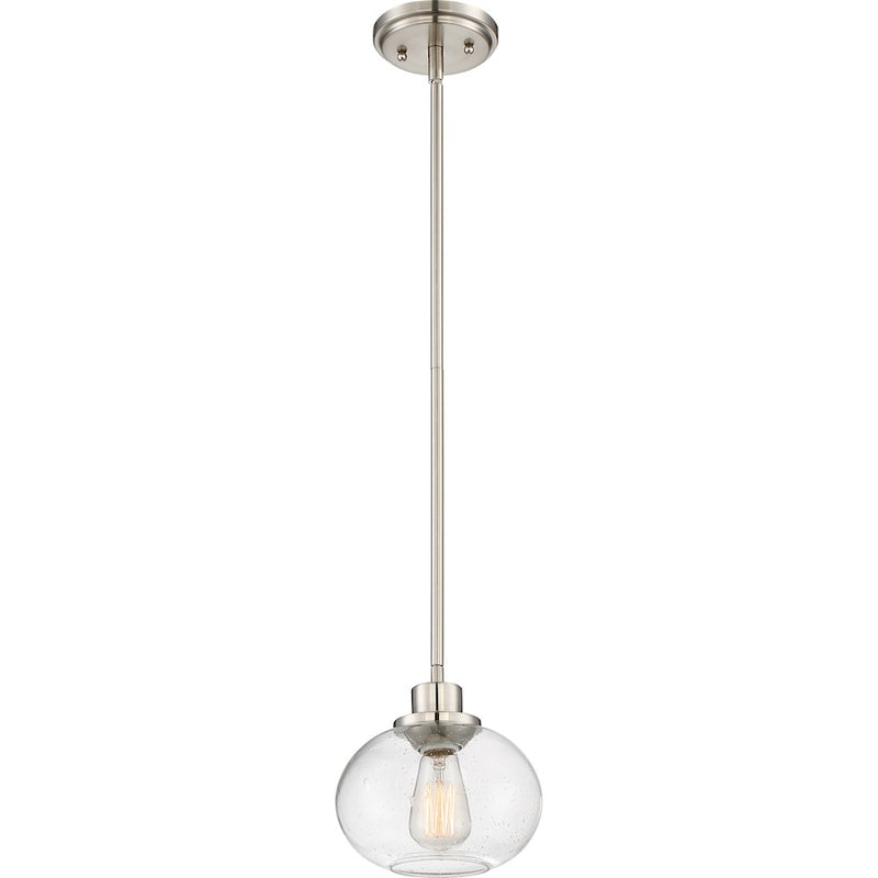 Quoizel Trilogy Mini Pendant, 1 Light, Brushed Nickel