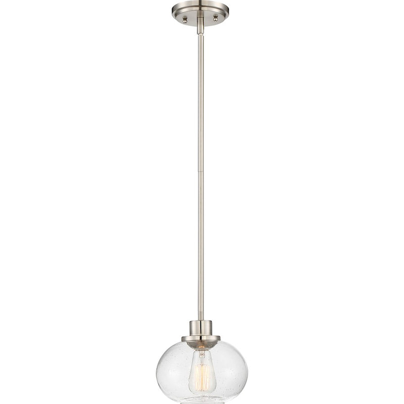 Quoizel Trilogy Mini Pendant, 1 Light, Brushed Nickel